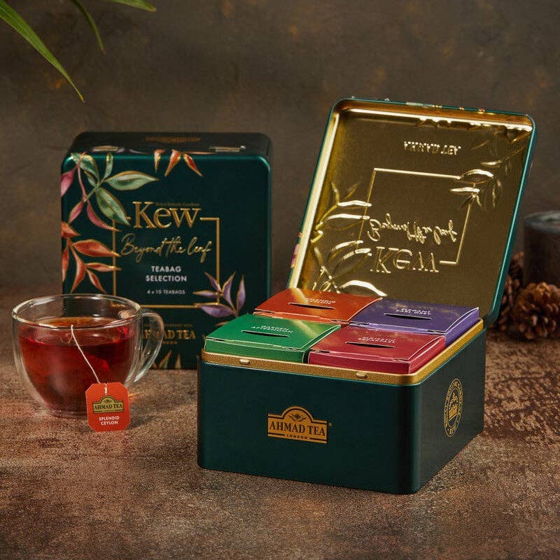 Ahmad Tea – wholesale Tea bags – Kew Gardens Selection Caddy (4x10 Teabag selection)1