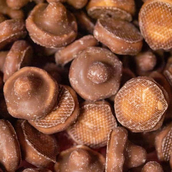 Swedish Chocolate Marshmallow Mushrooms 2.4lbsResealable Bag for wholesale by Sweetish- Swedish Candy Wholesale