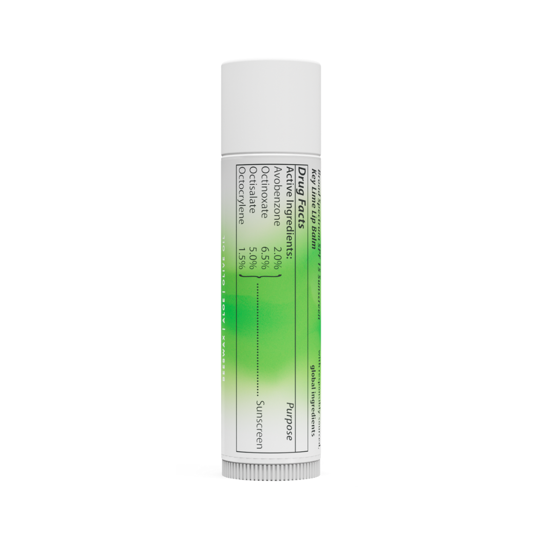 Florida Glow - Wholesale Lip Balm - SPF 15 Key Lime Lip Balm1