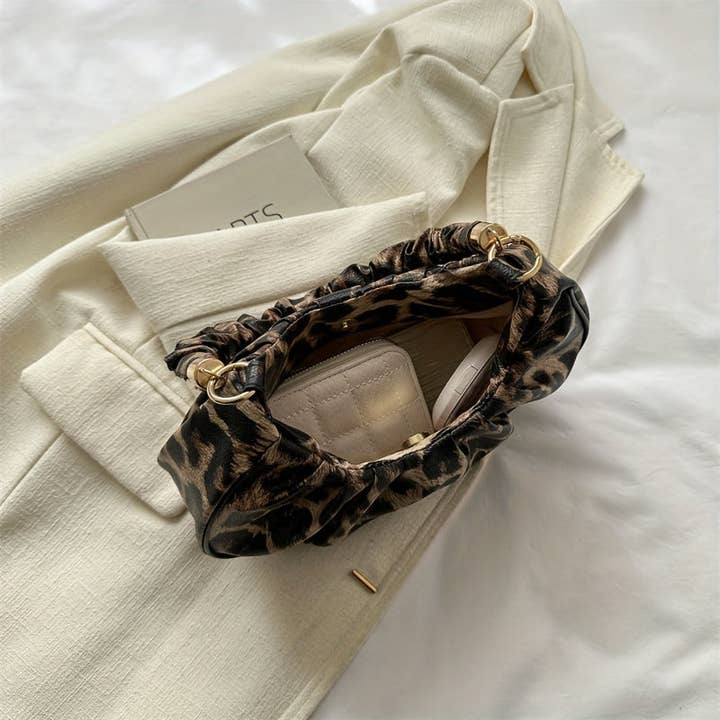 Stylish Leopard Print Shoulder Bag - Fashionable Underarm Bag for Women - Perfect for Shopping, Daily Use, Commuting, and Travel with Versatile Style and Spacious Interior for wholesale on Faire