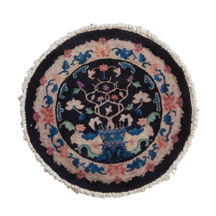 Tapete Redondo 2.5x2,5 Vintage Nichols Art Deco por atacado de Old New House