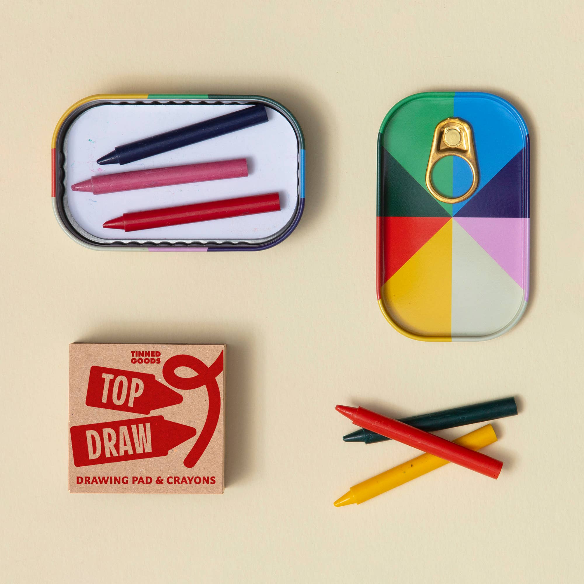 Block Design - Wholesale Art Set - Kids & Baby - Tinned Goods - Drawing Pad & Crayons1