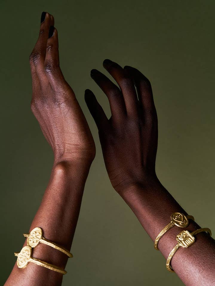 Manhyia Sankofa cuff for wholesale by Dear Katiopae