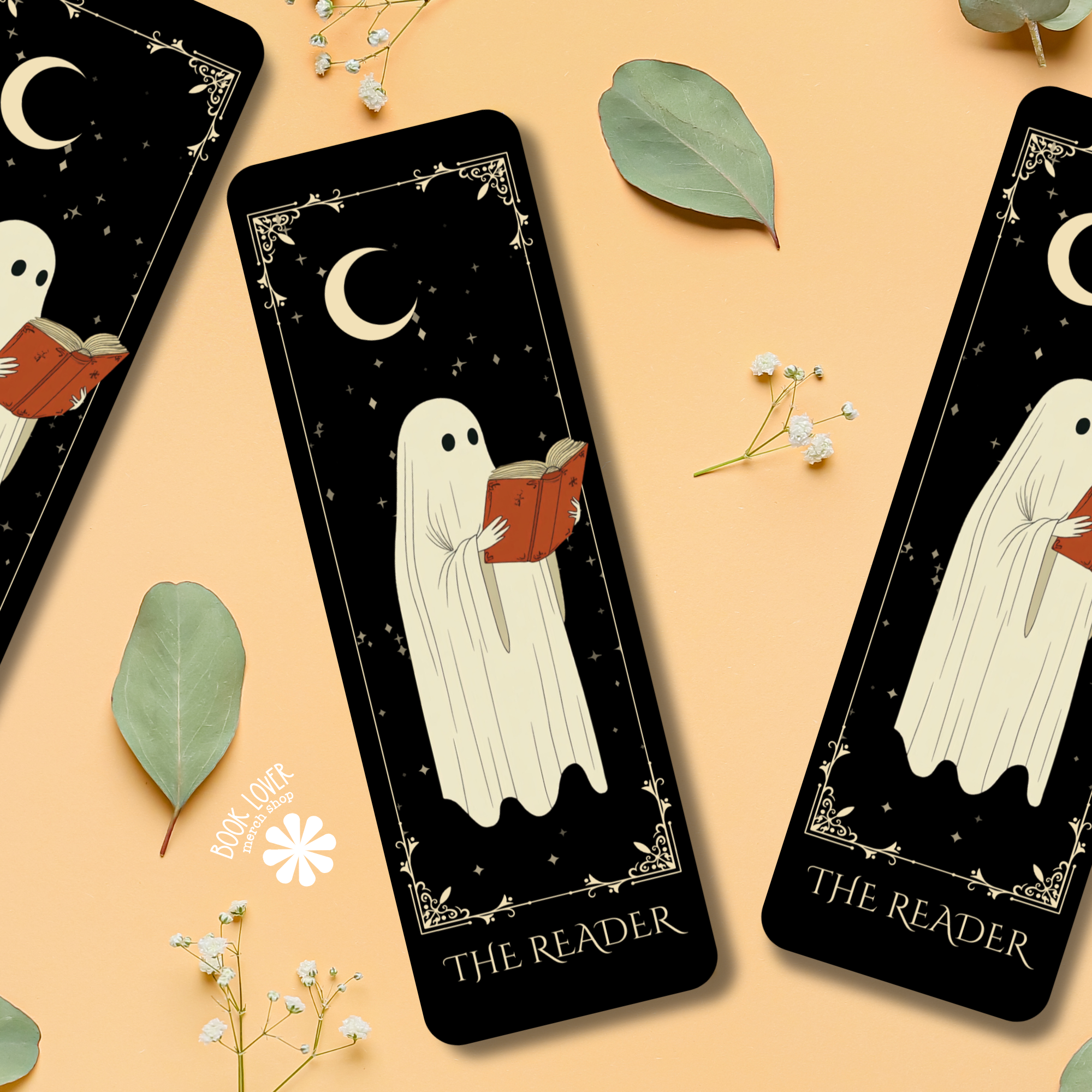 Book Lover Merch Shop - Wholesale Bookmark - Halloween Bookmark / Ghost Bookmark / The Reader / Bookish 3