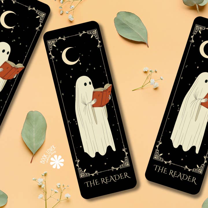 Book Lover Merch Shop - Wholesale Bookmark - Halloween Bookmark / Ghost Bookmark / The Reader / Bookish 3