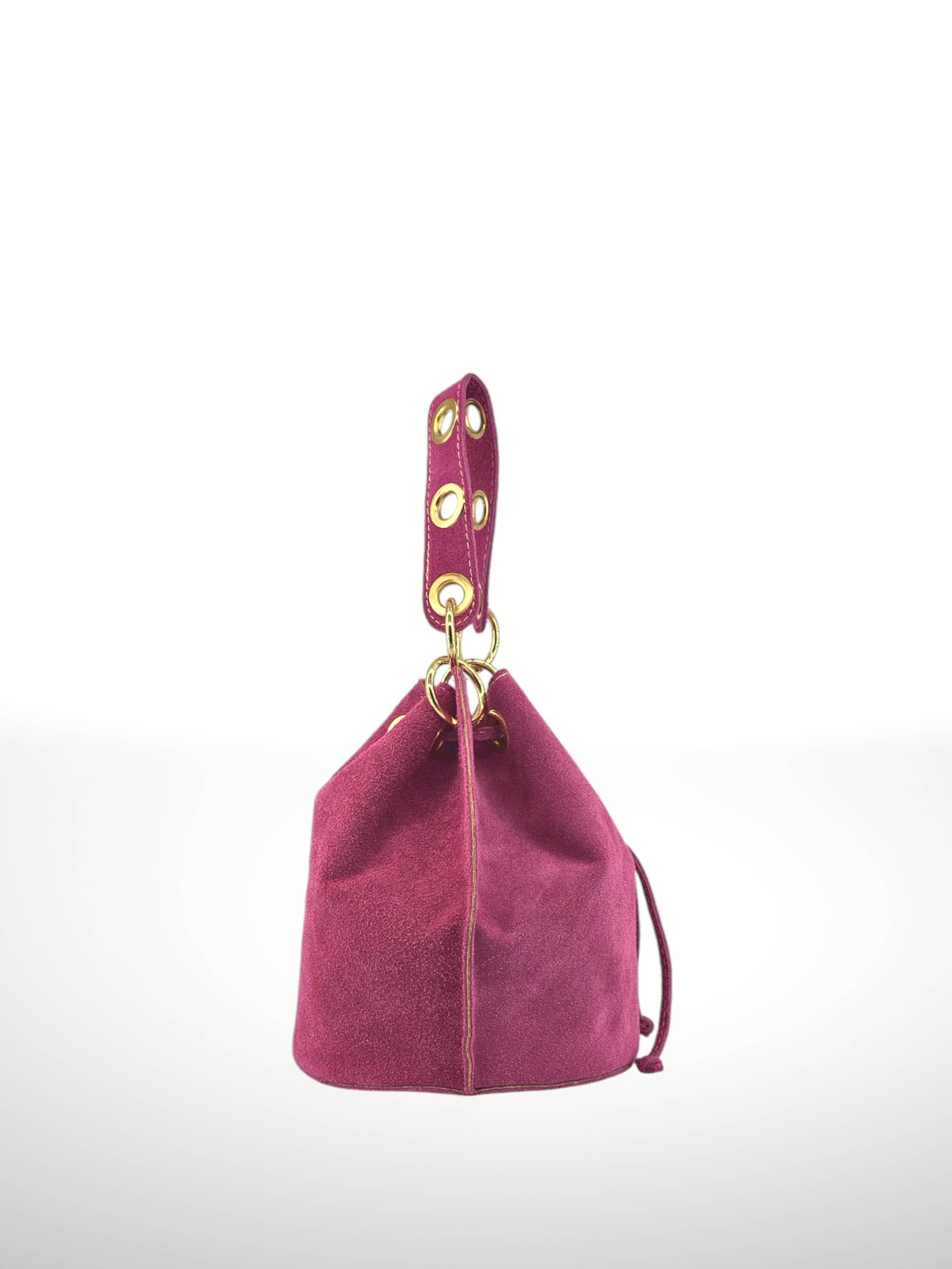 ITALIAN'S LEATHER – Großhandel Schultertasche – Damen – Arlecchino Beuteltasche aus Wildleder 22062911