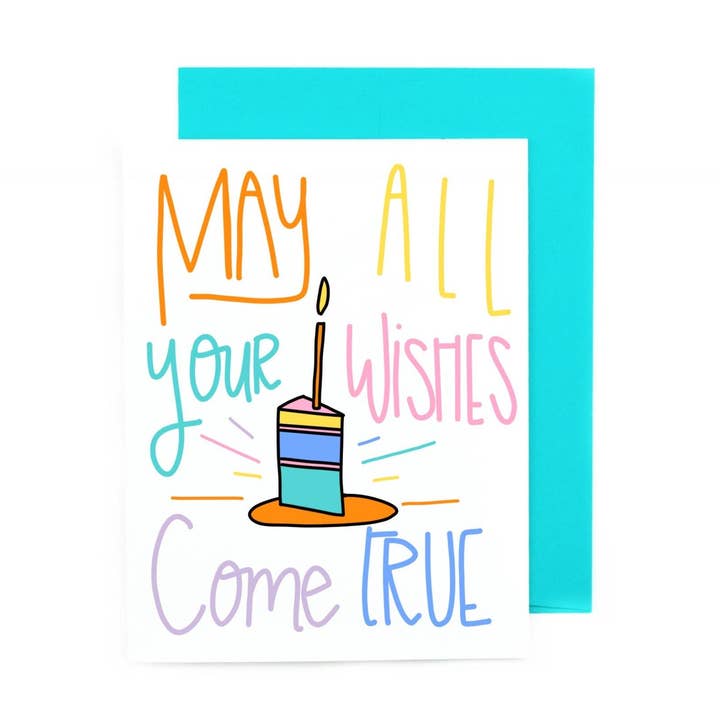 May All Your Wishes Come True for wholesale by Pretty Peacock Paperie - Women's Empowerment