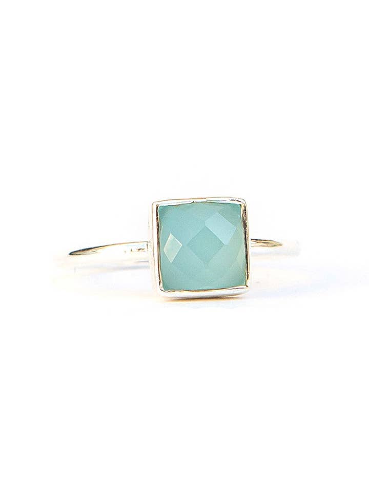 Sultry Sea Ring in Chalcedony for wholesale by Fair Anita