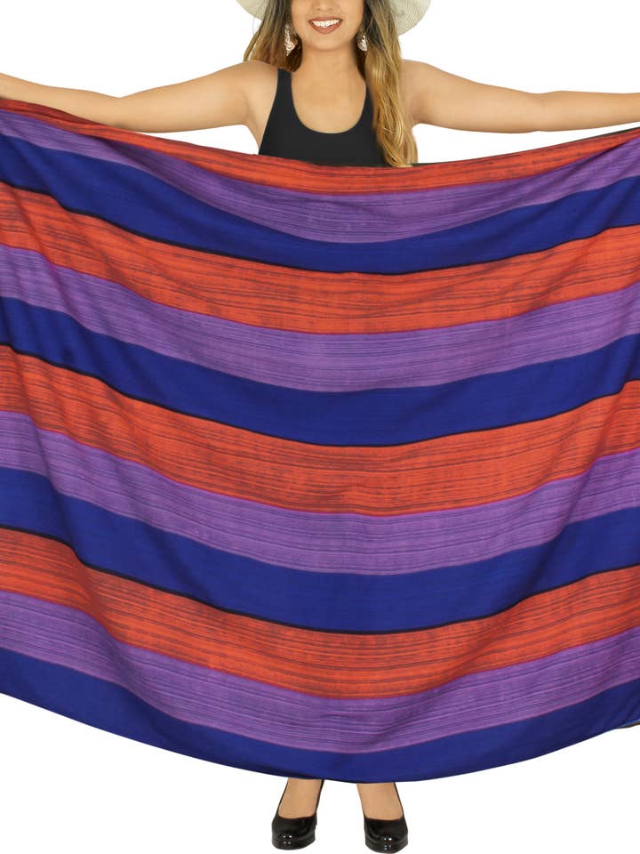 LA LEELA Paréos pour femmes Bleu Royal P04128 pour la vente par LA LEELA \ HAPPY BAY