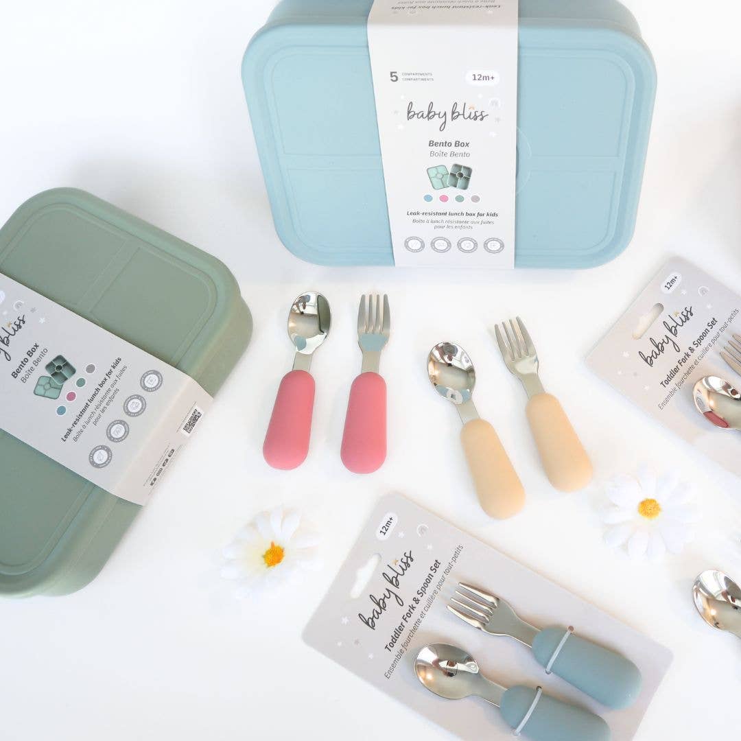 Baby Bliss - Vente Sac/boîte repas – enfant - Boîte Bento pour enfants, étanche et en silicone 100 %9