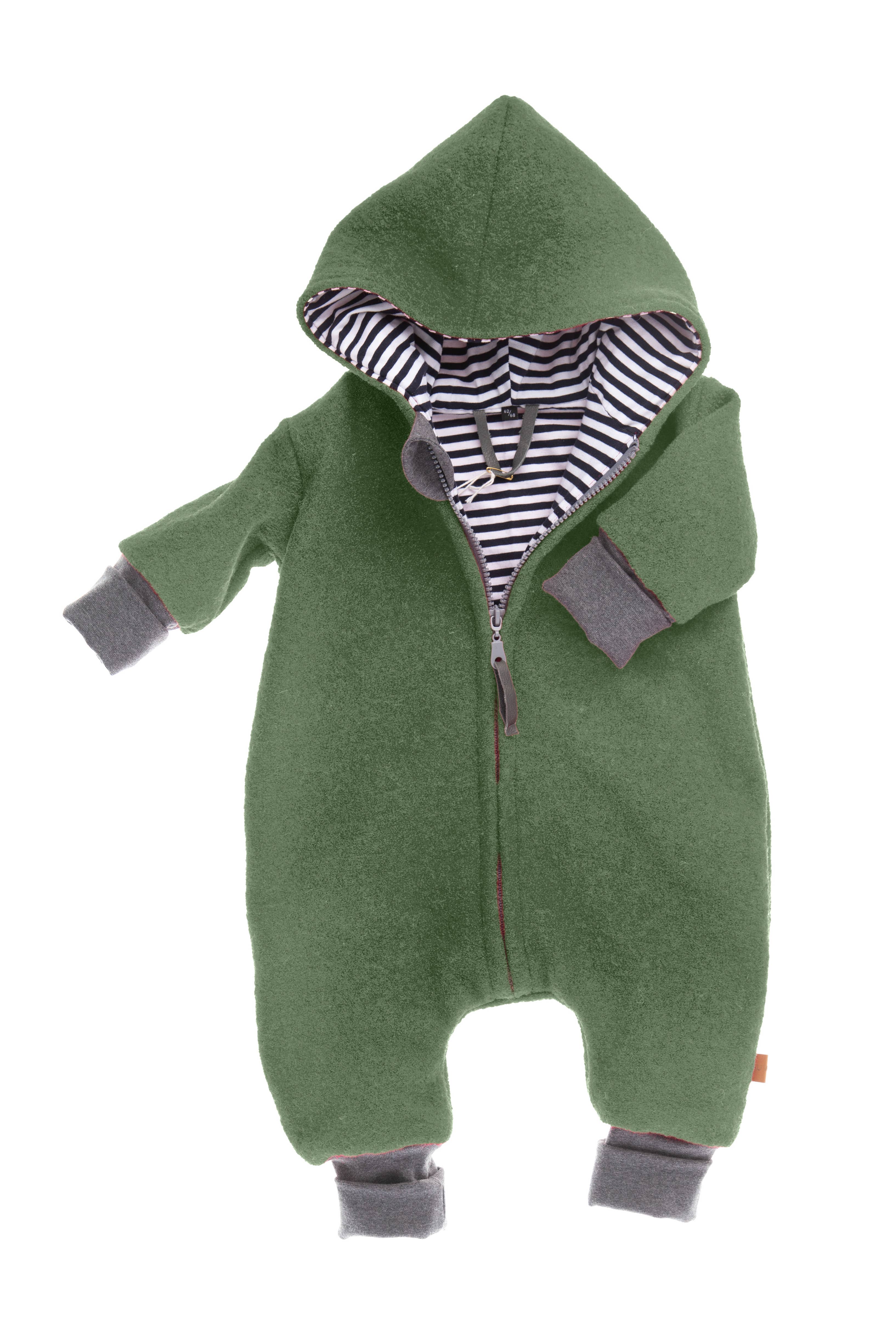 FRAUWPUNKT - Vendita all'ingrosso Tutina - Neonati - Tutina con zip Woolwalk (foderata)3