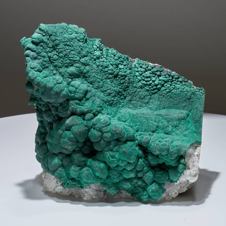 10.53 LB, 8.66 inches Cabinet Museum Malachite & Quartz Collector Specimen for wholesale by Malachite And More
