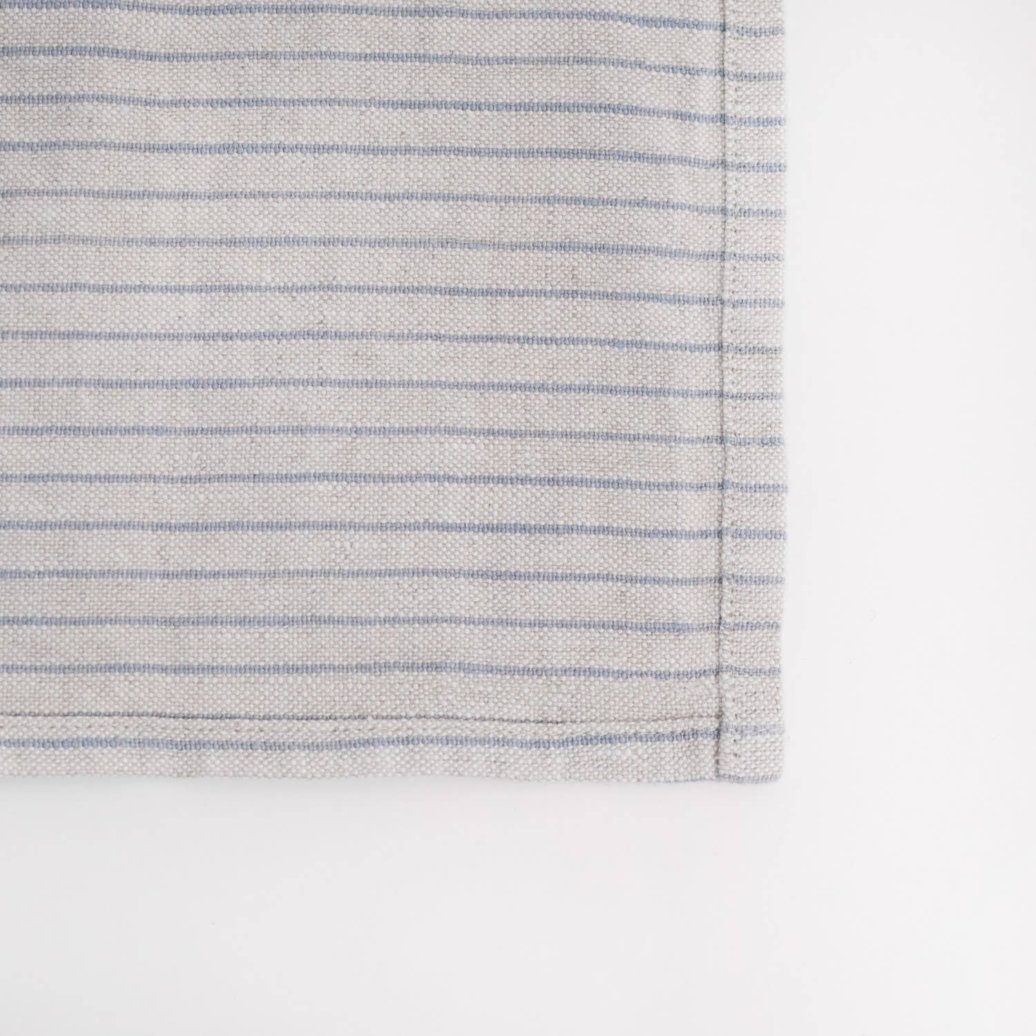 Linen Tales (We cover U.S. import duties) - Wholesale Dinner & Cloth Napkin - Grey Blue Pinstripe Rustic Linen Napkins Set of 21