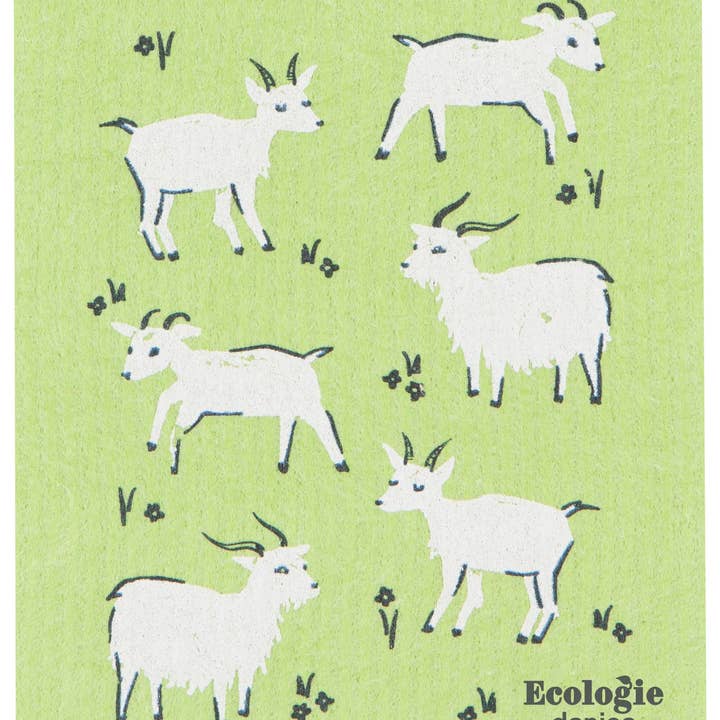 Goats Swedish Dishcloth for wholesale by Ecologie