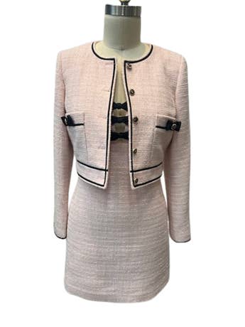 Coalition Apparel Inc - Wholesale Top & Skirt Set - Women's - CLAST1039: Elle Noir Tweed Set3