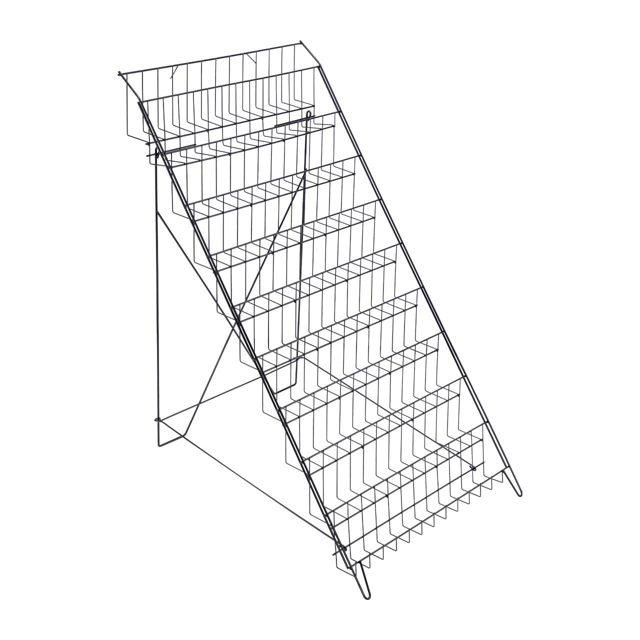 Store Supply Warehouse - Wholesale Retailer Display - Accessories - Black Floor-Standing Wire Rack - 46''H x 26 1/2''W x 31''D6