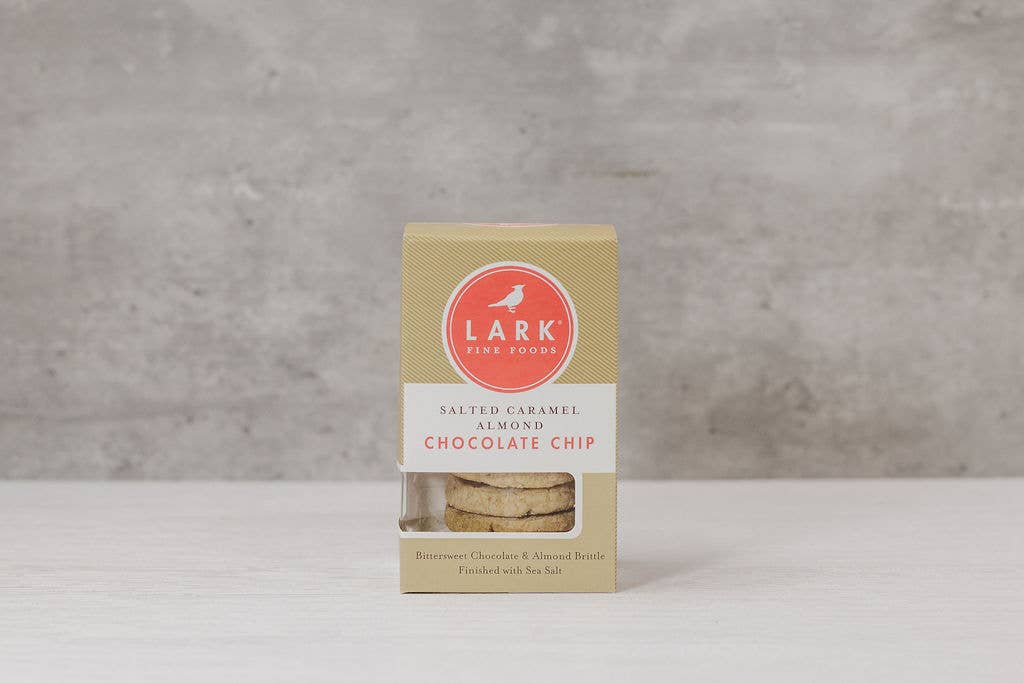 Lark Fine Foods - Vendita all'ingrosso Biscotti - Cioccolato al caramello salato e mandorle - 3 oz