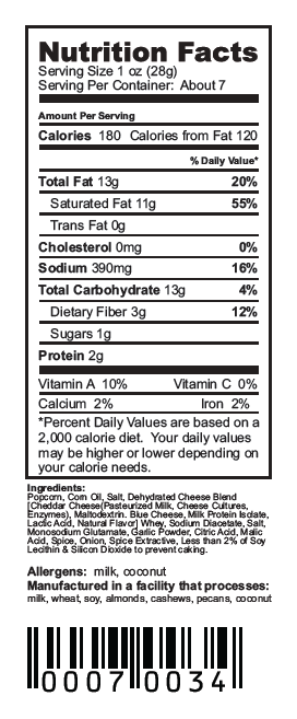 Nikki's Popcorn Company - Wholesale Popcorn - 7 Cup Gift Jar - Dill Pickle Popcorn2