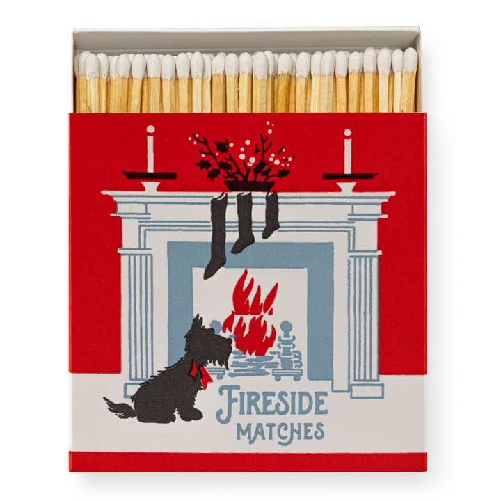 Scotty Dog Fireside | Square - Christmas Safety Matches🎄 for wholesale by Archivist Gallery | Europe