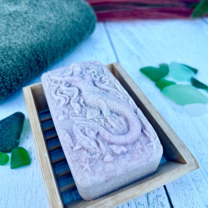 Fairyland Glade - Wholesale Bar Soap - Moon Magic Hidden Sea Glass Salt Soap Bar MADE TO ORDER6