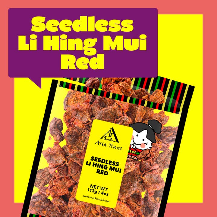 Sem Seedless Li Hing Mui Vermelho por atacado de Snack Hawaii