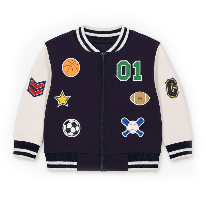 French Terry Varsity Sports Jacket for wholesale by Florence Eiseman