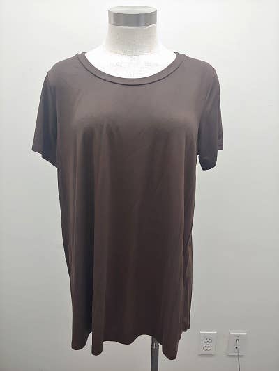 Chris & Carol Apparel - Wholesale Tunic - Women's - XJ413145T - Perfect Solid Plus Size Basic Tee Short Sleeve20