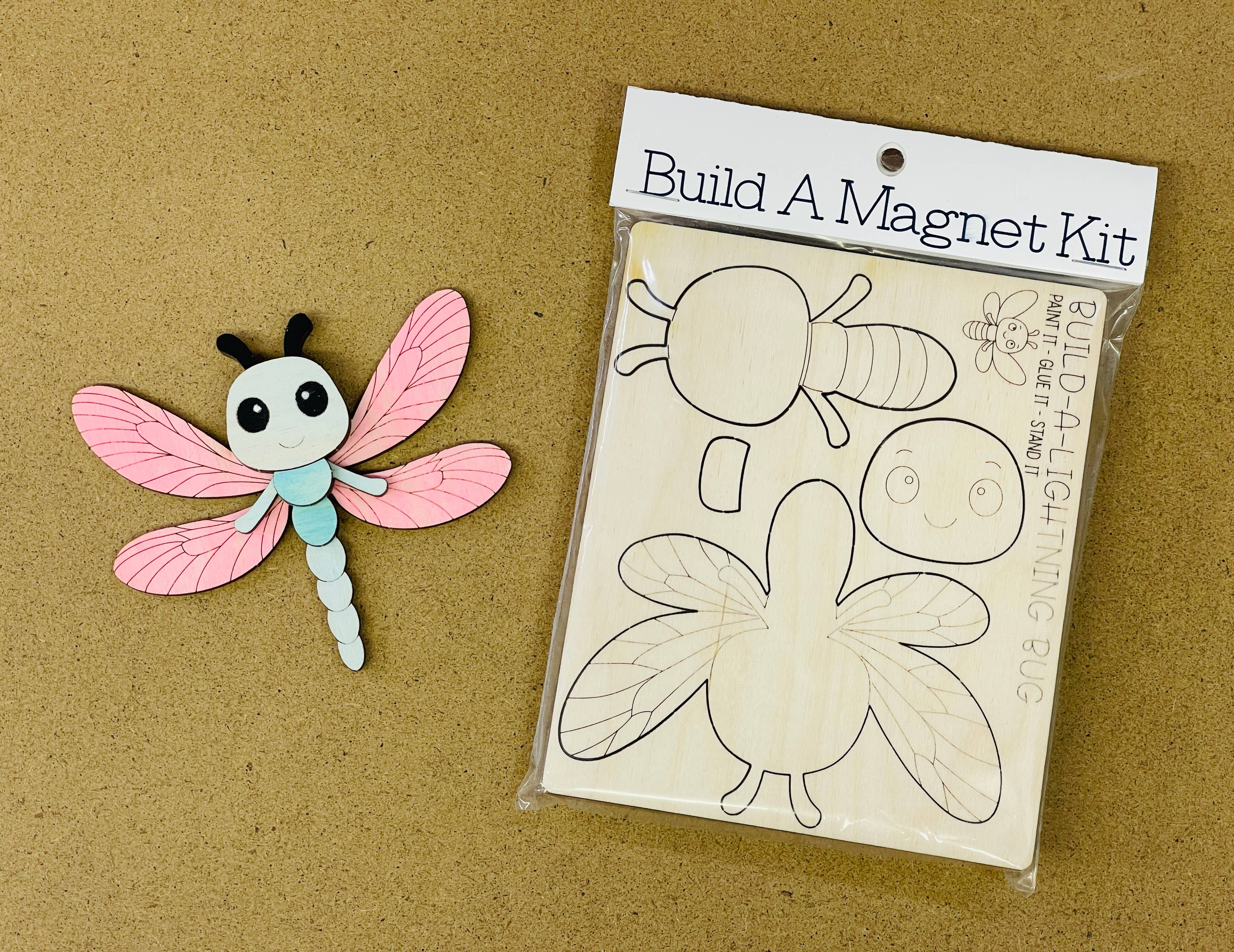 Pheasant & Needham Home Decor & Crafts - Wholesale DIY Craft Kit - DIY Dragonfly Magnet Kit CRAFT KIT BUGS7