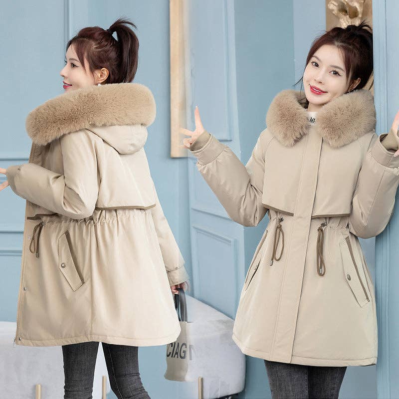 Marayn - Wholesale Parka - Women's - Chic 2025 Detachable Liner MidLength Winter Parka21
