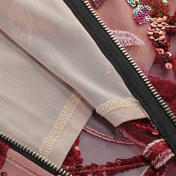 Productseeker - Wholesale Gown - Women's - DR578 Elegant Off-Shoulder Floral Embroidered Sequin Dress16