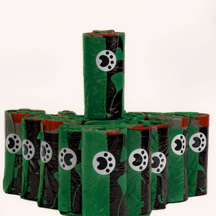 PNT Pets – wholesale Pet poo bag – Biodegradable Drawstring Closure Dog Poop Bag - 15 Bags/Roll2