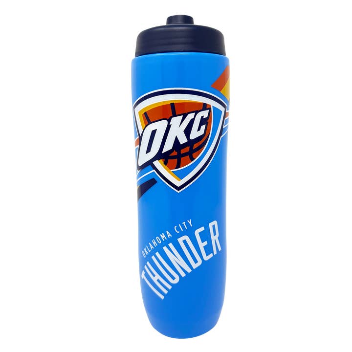 Party Animal, Inc. - Wholesale Water Bottle - Oklahoma City Thunder Squeezy Water Bottle1