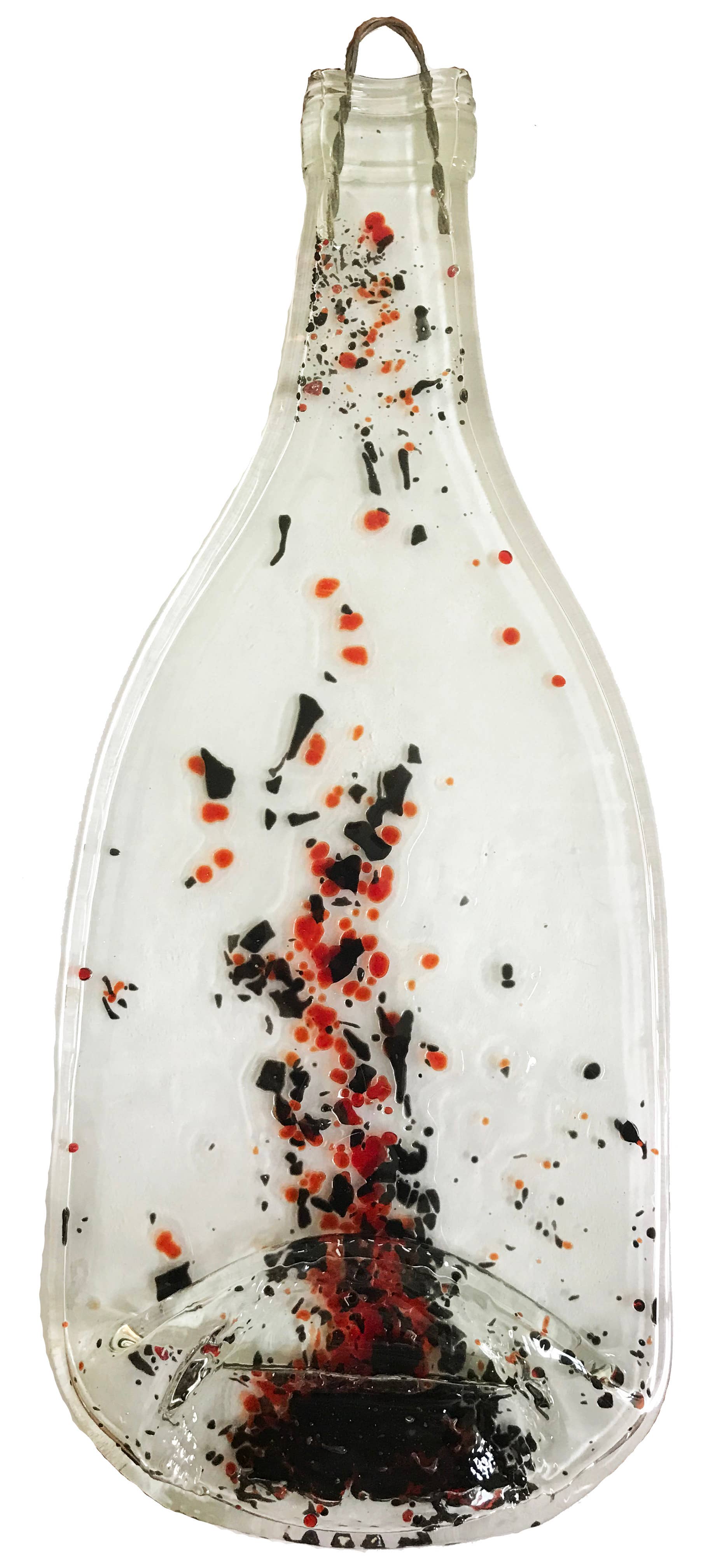 Wine Bottle Art - Wholesale Platter - Platter - Red & Black Wine Bottle Cheese Platter0