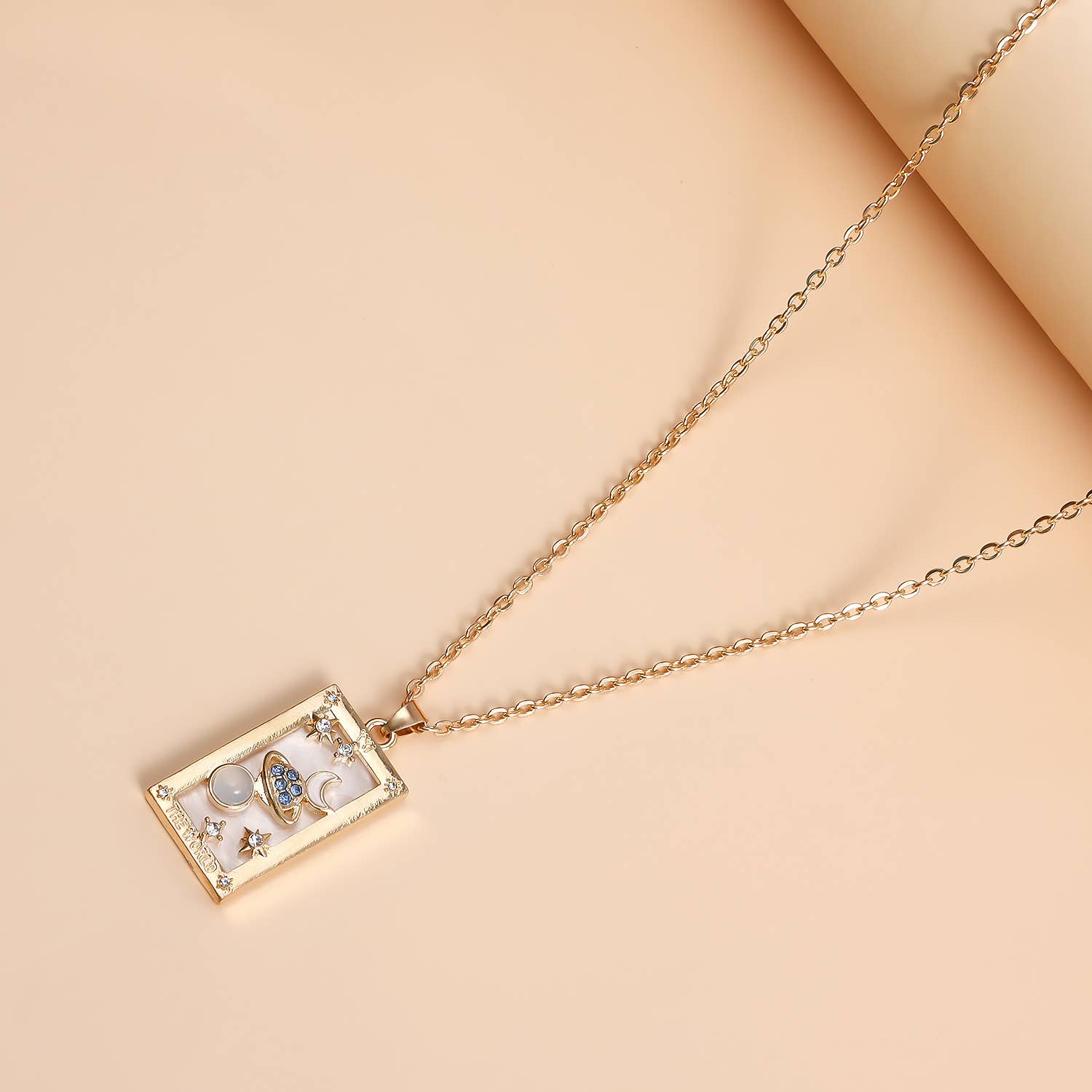 Gemscape UK - Wholesale Pendant/Charm Necklace - Tarot Design Necklace with Crystal - Chic Trendy Jewellery7