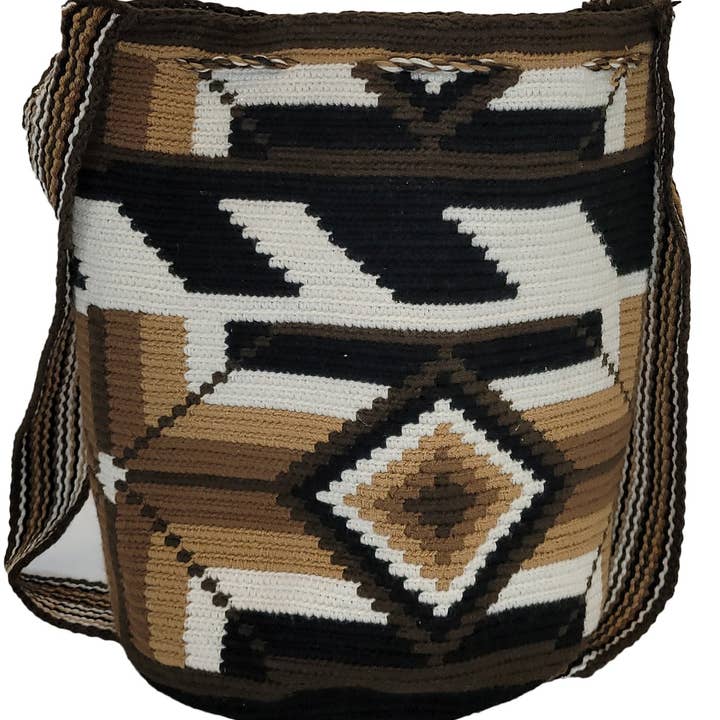 Wuitusu – wholesale Axelväska - Dam – Davina Stor handgjord virkad Wayuu Mochila väska