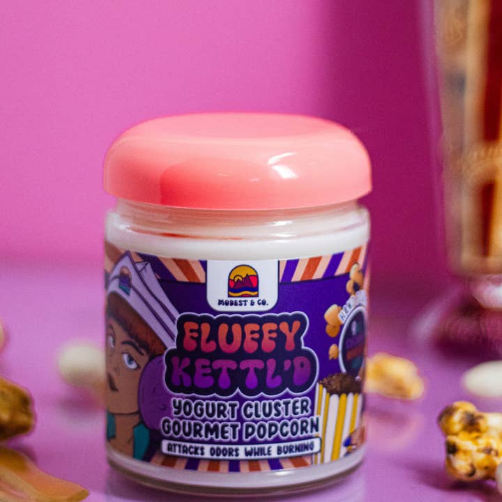 Modest&Co - Wholesale Jar/Filled Candle - Case of 12 - Fluffy Kettl'd Odor Eliminating Candle2