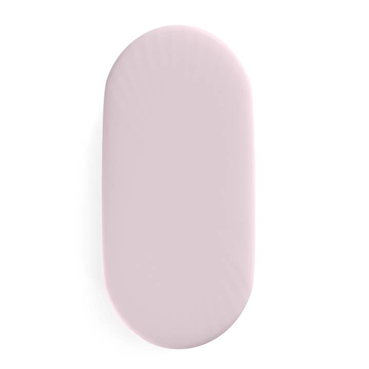 DRAP DE BERCEAU/HOUSSE DE MATELAS À LANGER - ROSE CLAIR pour la vente par Pimalu