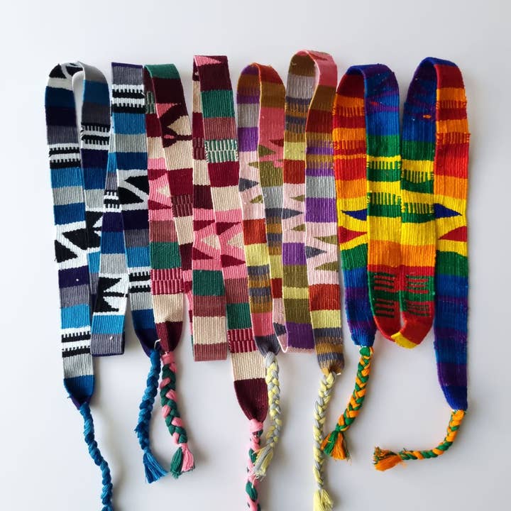Handmade 100% cotton bands for wholesale by Achiote Guatemalan Goods