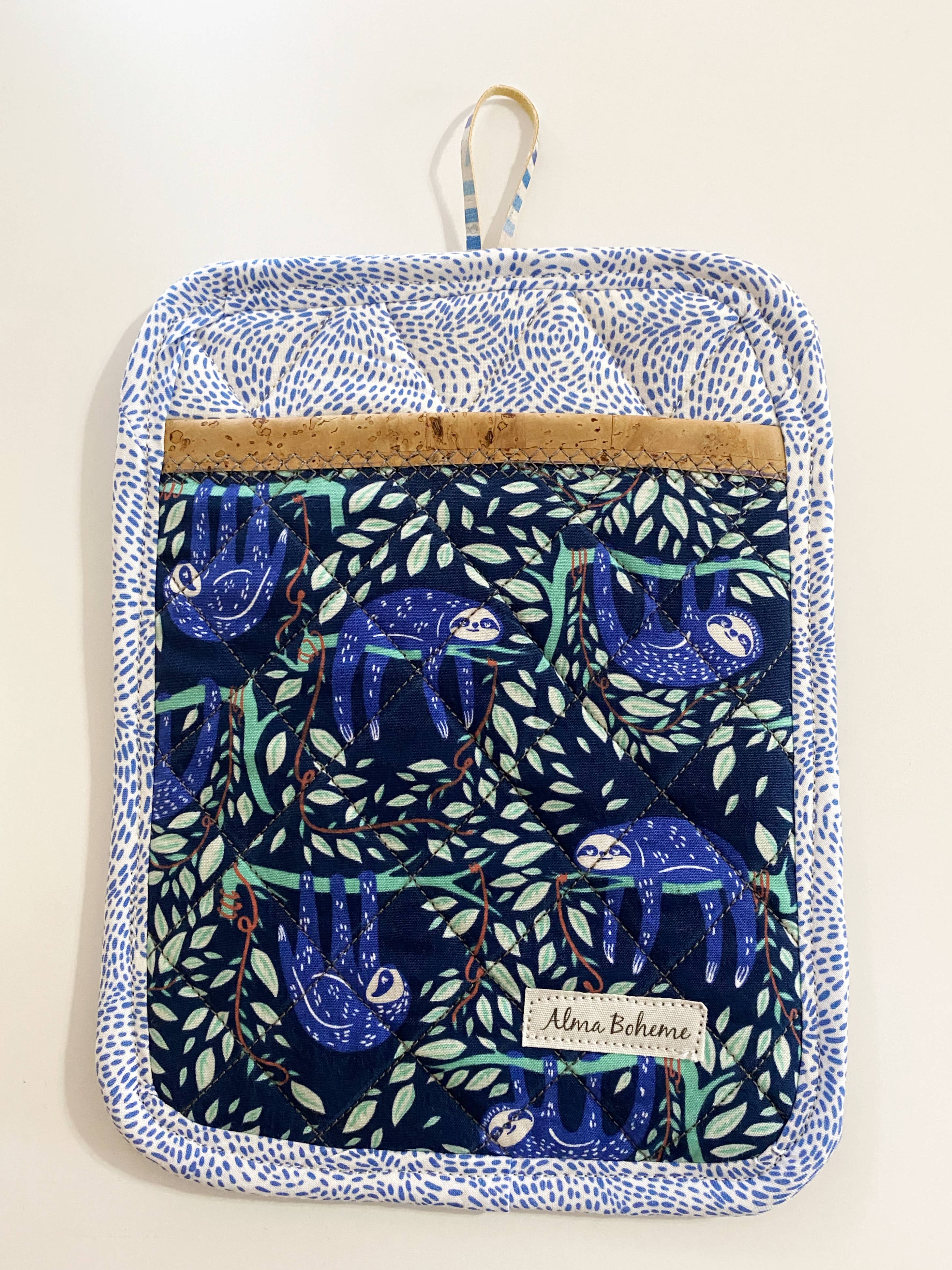 Alma Boheme Handmade - Wholesale Ovenwant/pothouder - Duurzame pannenlap van kurk en katoen met zakje36