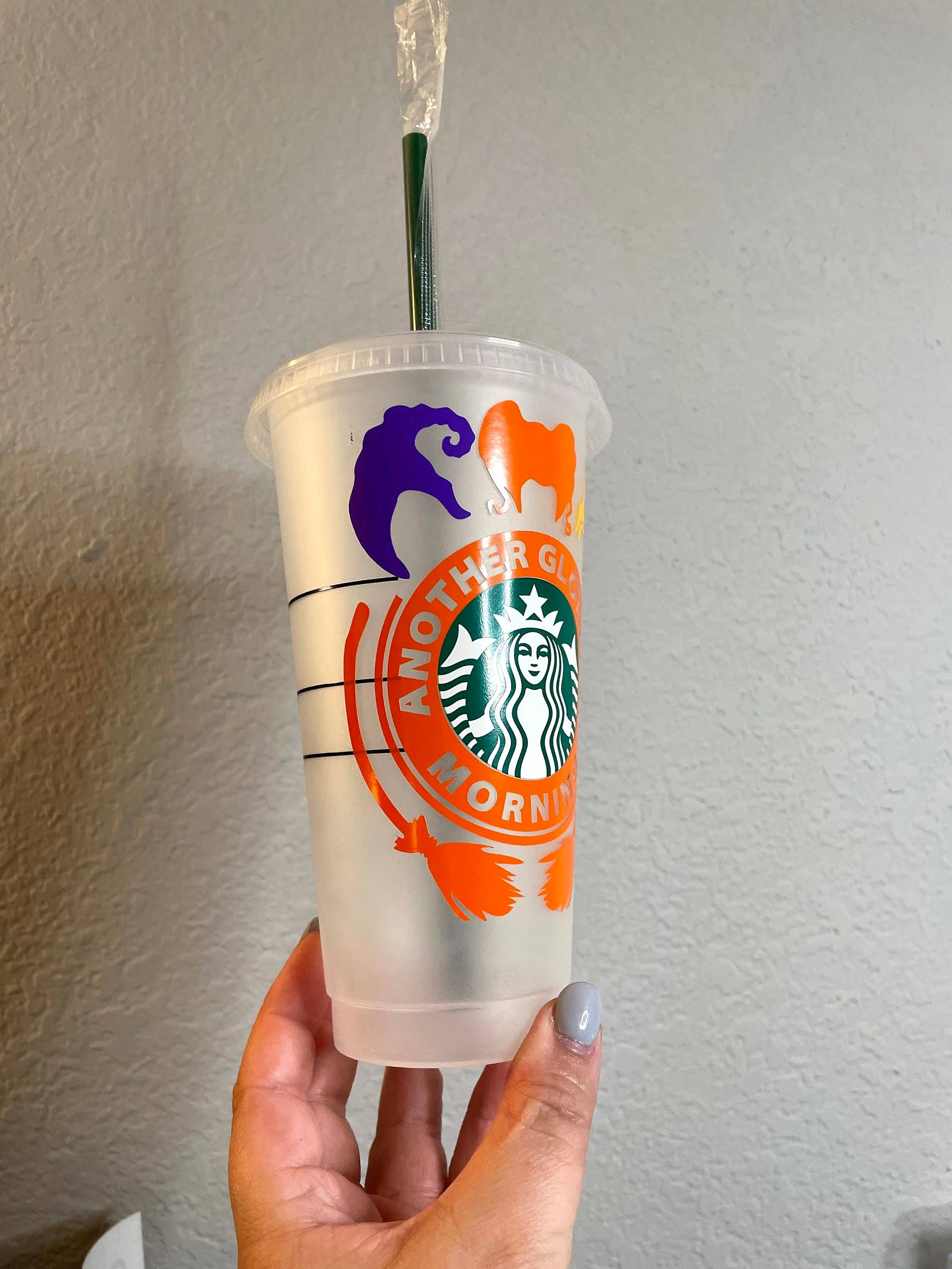 Cre8tionsByCaitlynn - Wholesale Drinkglas/beker - Sanderson Sisters Starbucks Cup, Halloween Starbucks Cup, Hocus Pocus Starbucks Cup4