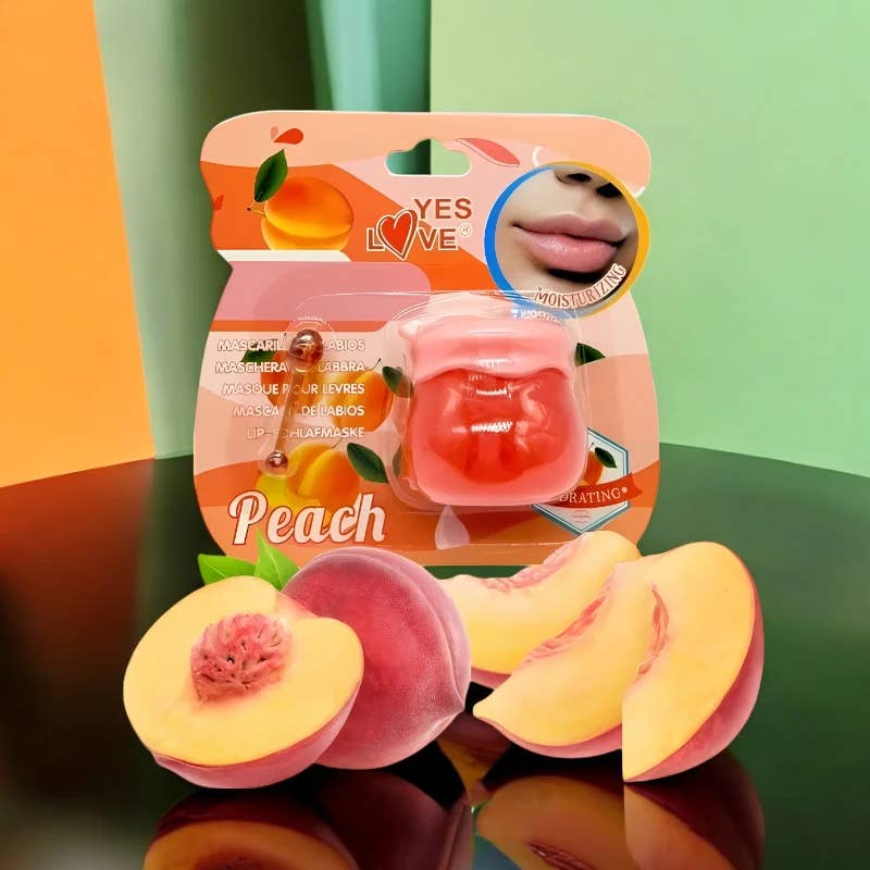 Kcosmetique – Großhandel Lipgloss – GLOSS-MASKE PFIRSICH LIPPEN YES LOVE ULTRA FEUCHTIGKEITSSPENDEND 7865F