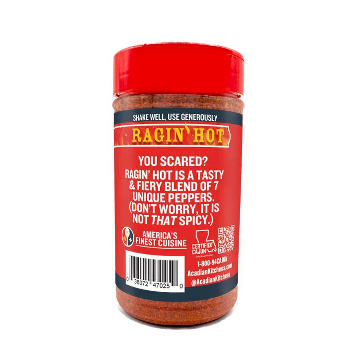 Ragin' Cajun - Wholesale Dried Spice Mix - Ragin' Hot Seasoning & Rub 8 oz.2