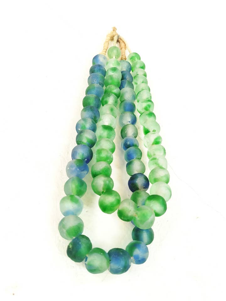 Ghana Recycled Powder Glass Bead - Large Beads for Jewelry for wholesale by African Craft Collection