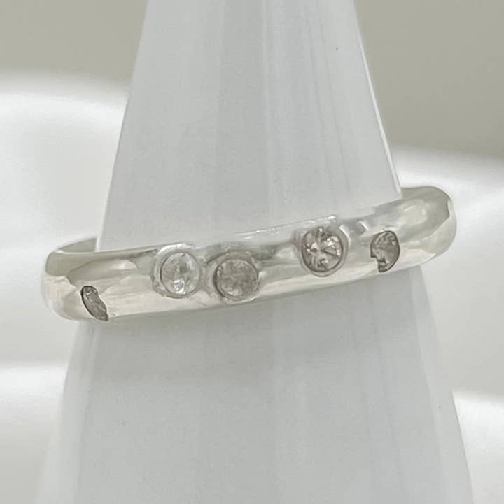 #11 Vit safir 5 sten för wholesale av Amory C Jewelry