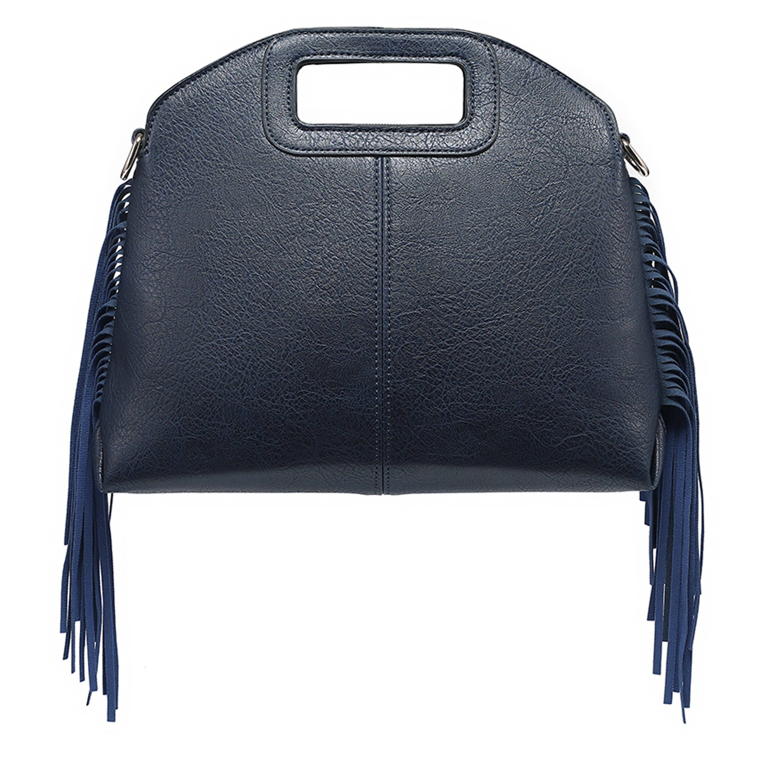 Ellas Trading – wholesale Crossbody bag – Women's – Trendy Crossbody Shoulder Bag Cutout Handle Fringe Tassel2