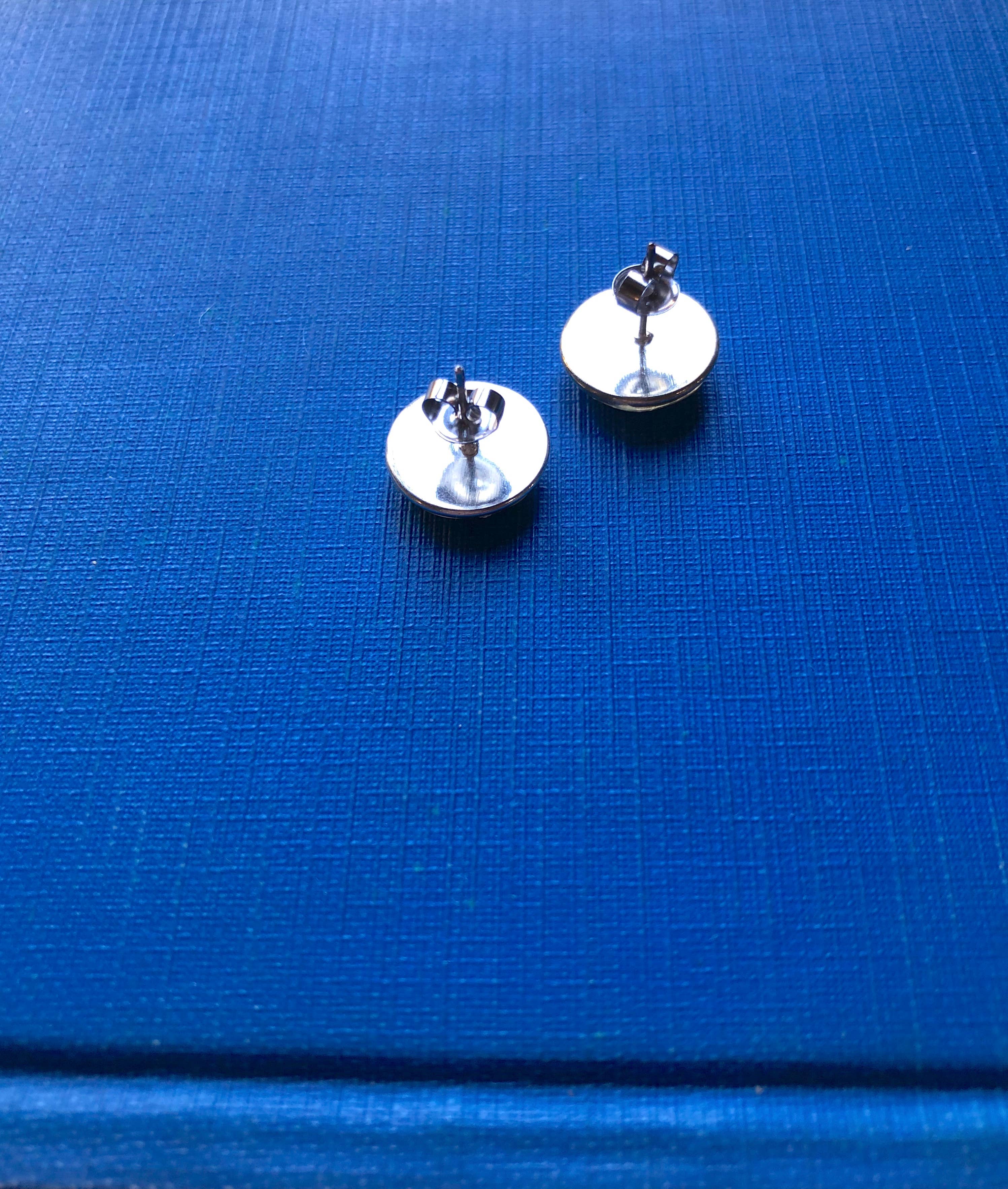 joeyfivecents - Wholesale Stud/Post Earrings - Studs - large, silver, black & white botanicals, garden5