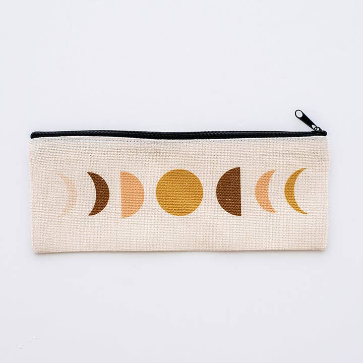 Moon Phase Pencil PouchChristmas Gift for wholesale by AURE