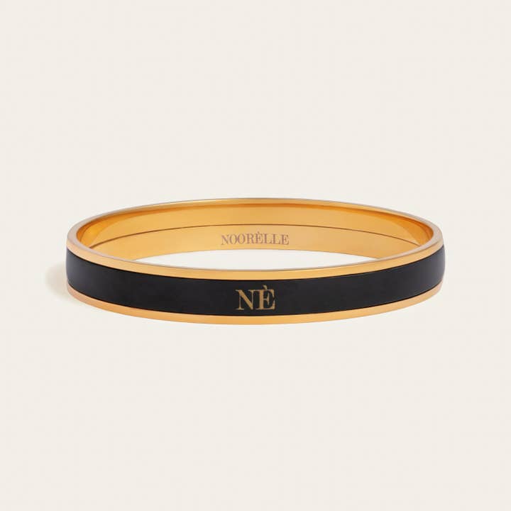 Monochrome Bangle Black for wholesale by NOORÈLLE