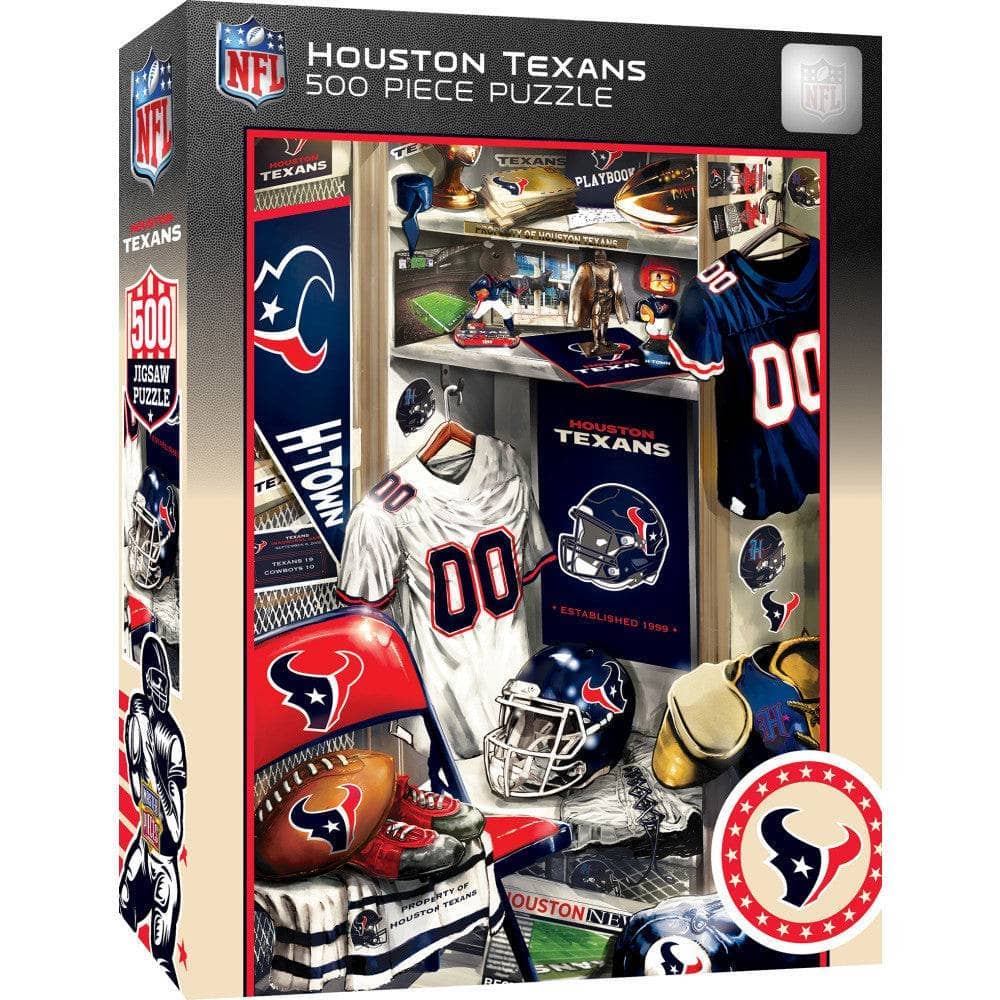 Masterpieces Puzzles - Wholesale Puzzle - Adult - Houston Texans - Locker Room 500 Piece Jigsaw Puzzle0
