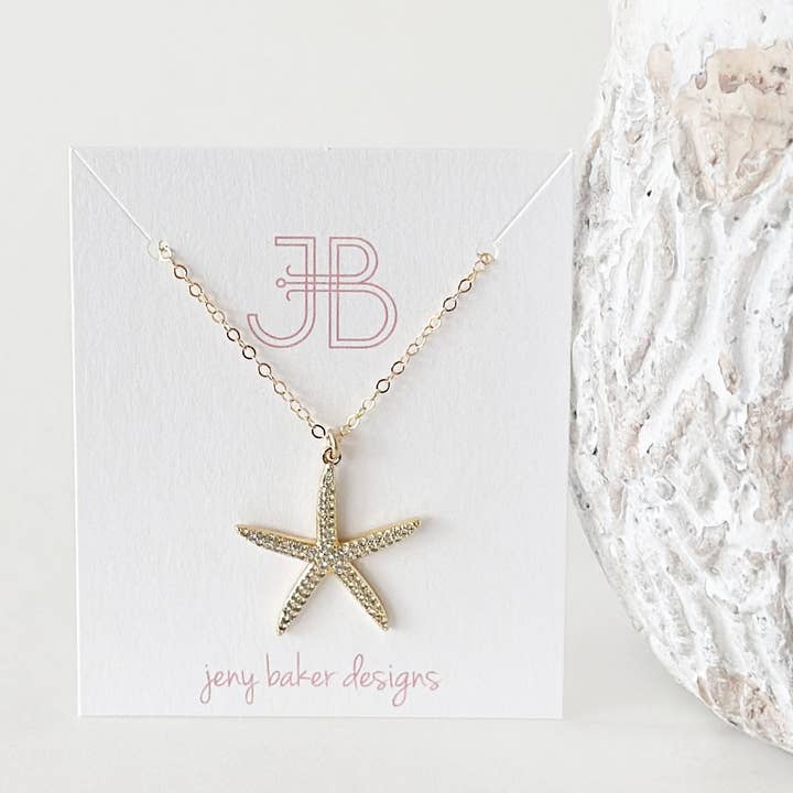 Starfish Necklace for wholesale by Jeny Baker Designs